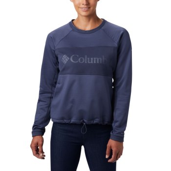 Columbia Windgates Fleece Crew, Sudaderas Azul Marino Para Mujer | 836097-IOX